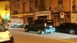Vehicles de la Guàrdia Civil a l'avinguda de Barcelona de Molins de Rei la nit de dijous // CUP Molins de Rei